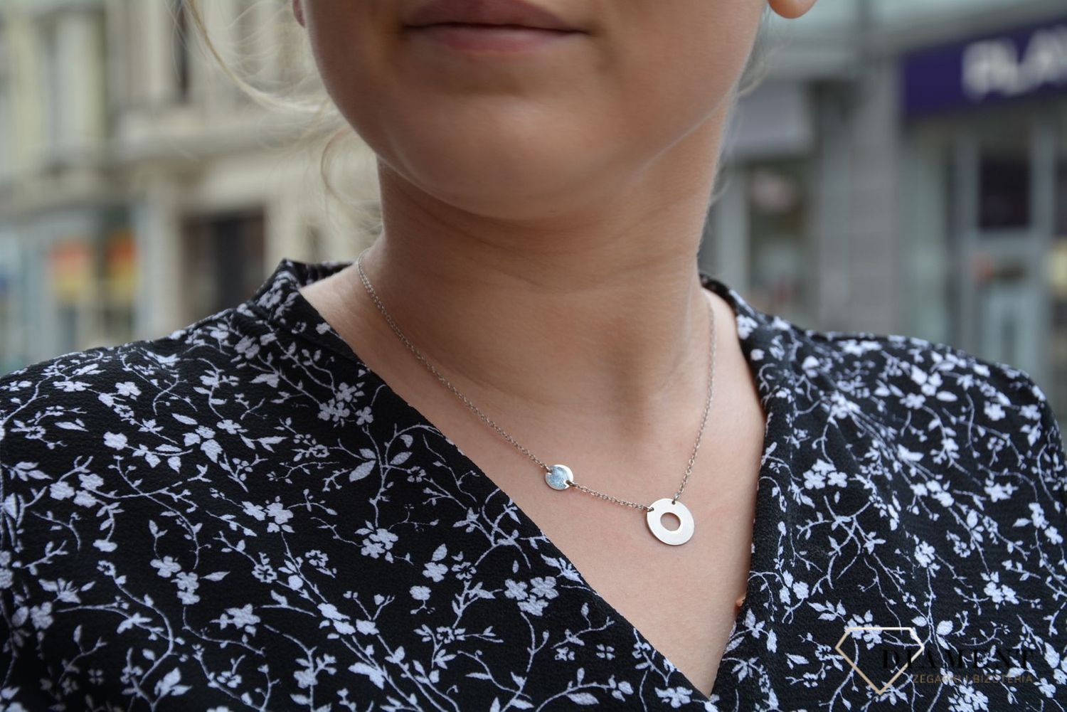 Naszyjnik srebrny celebrytka dwa kółeczka Dall'Acqua C RM CL15622 054 1.jpg